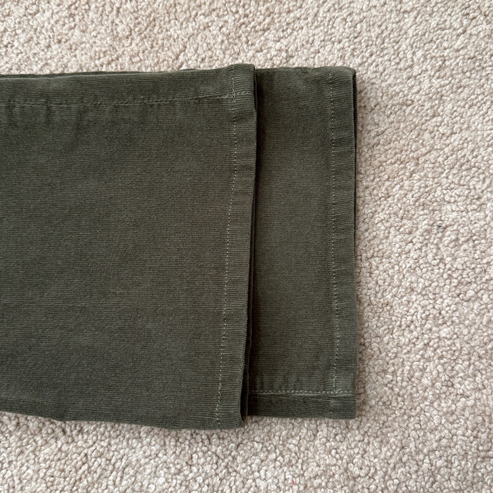 Veronica Beard The Cameron High Rise Bootcut Army Green Corduroy Pants Size 27 - Picture 12 of 12